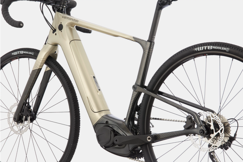 2021 Cannondale Topstone Neo Carbon 4 eGravel Bike in Silver-3